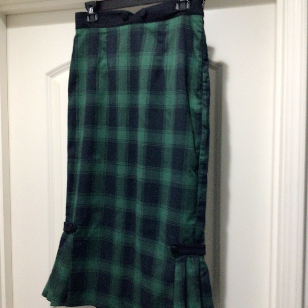 NWT Voodoo Vixen Plaid Pencil Skirt